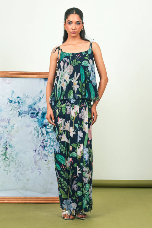 Indigo Valley Dhoti Skirt Set