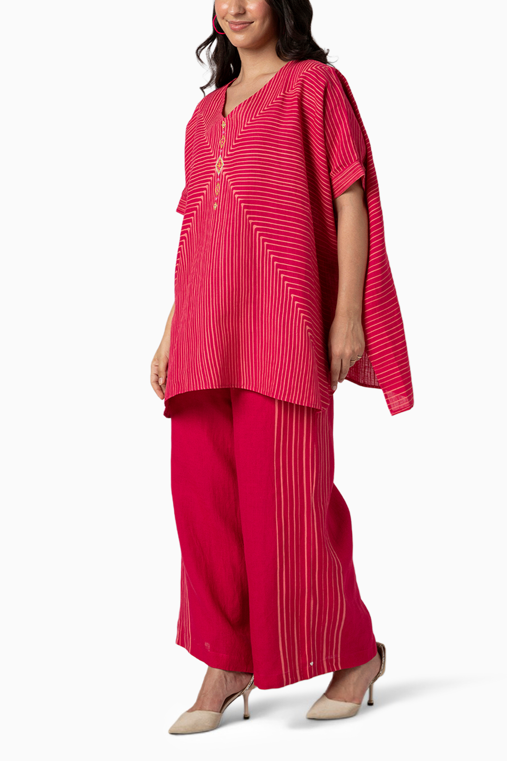 Hot Pink Intersection Square Top and Pant