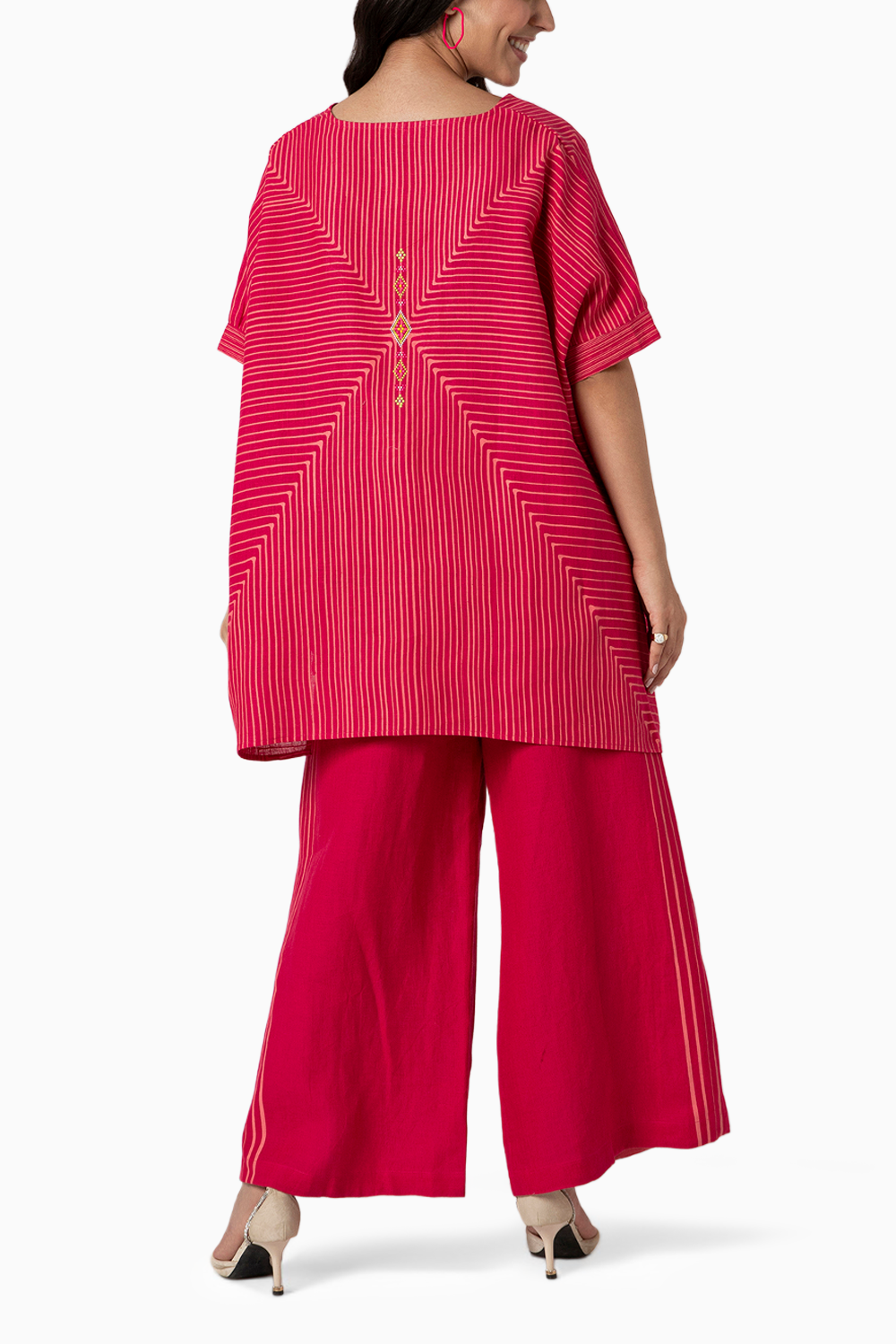 Hot Pink Intersection Square Top and Pant