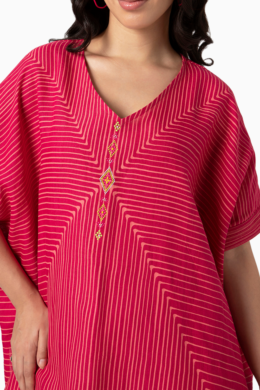 Hot Pink Intersection Square Top and Pant