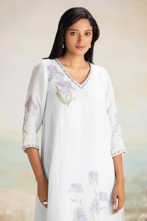 Iris Powder Blue Kurta Set