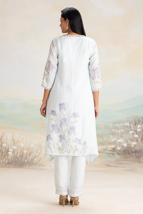 Iris Powder Blue Kurta Set