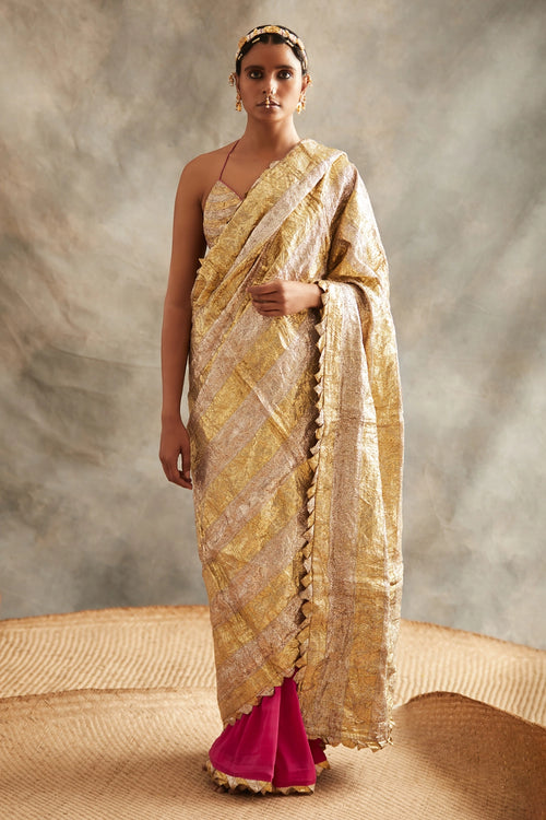 Sona Chandi Gulabi Saree