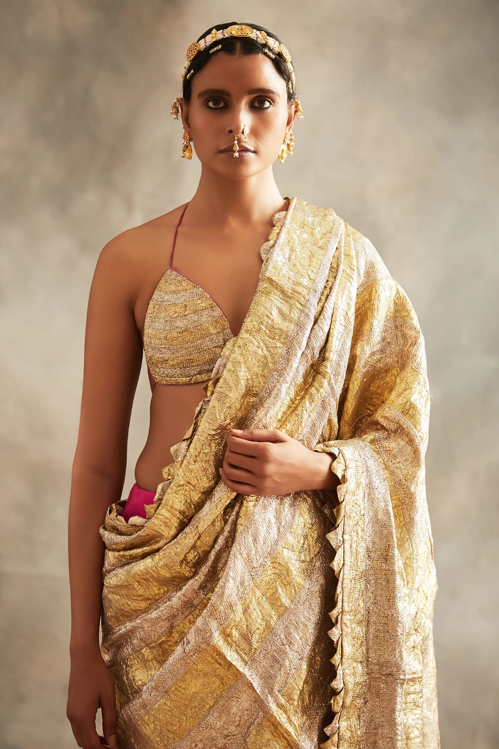 Sona Chandi Gulabi Saree