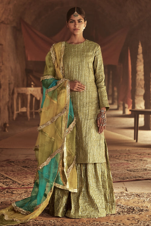 Olive Green Eiva Garara Set