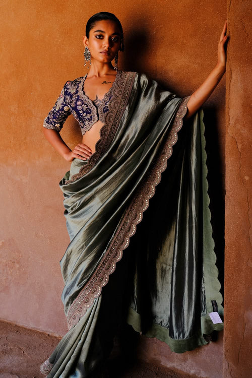 Mint Saree Set