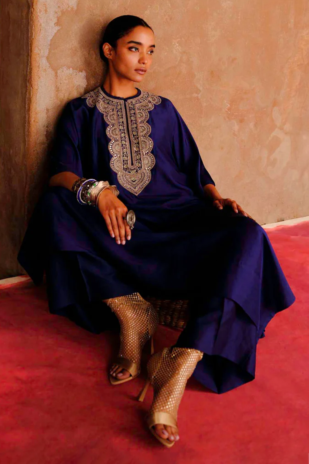 Purple Kaftan Set