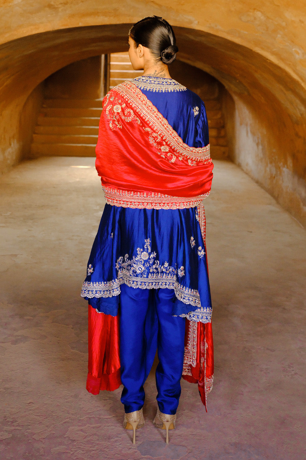 Navy Blue Tunic Set