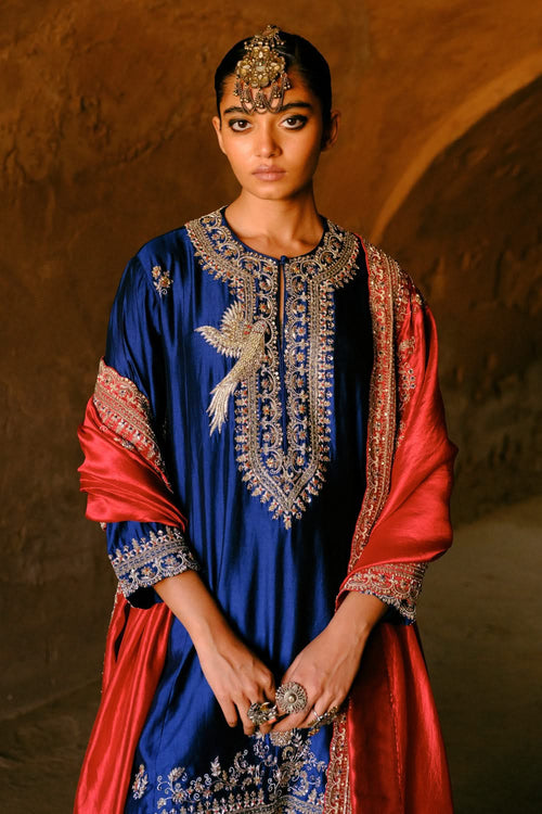 Navy Blue Tunic Set
