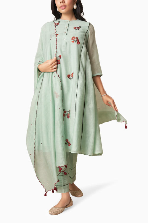 Jahan Sage Green Kurta Set