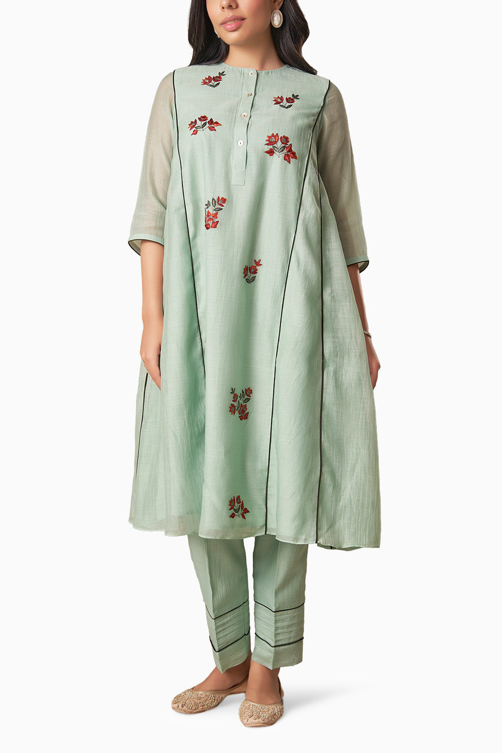 Jahan Sage Green Kurta Set