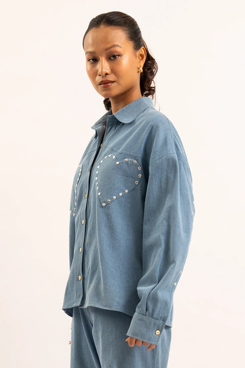 Heart Breaker Denim Shirt
