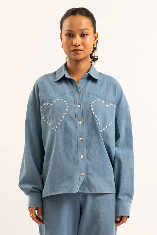 Heart Breaker Denim Shirt