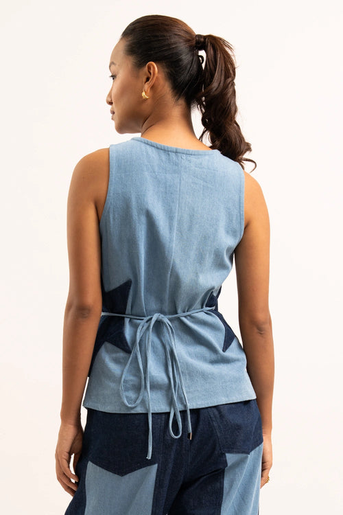 Star Denim Top