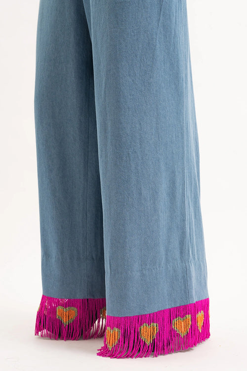 Tassel Love Stpry Corset And Pants Set