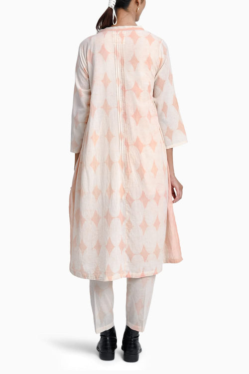 Blush Pink Top Pant Robe Set