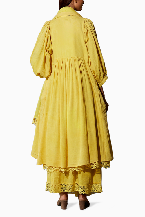 Brown Yellow Haldi Festive Set