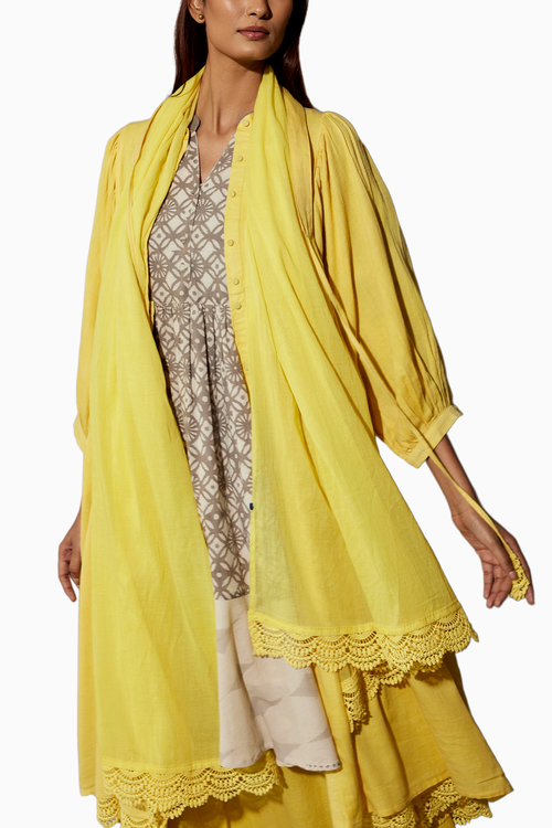 Brown Yellow Haldi Festive Set