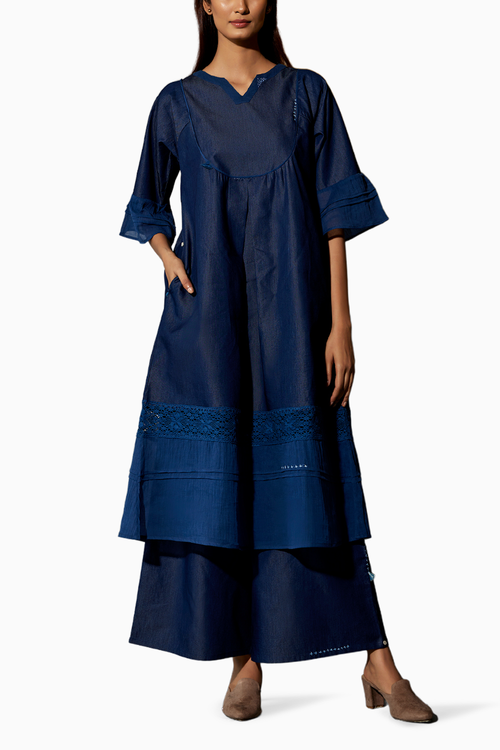 Blue 24X7 Denim Coord Set