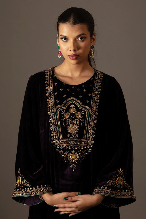 Naheed Purple Kurta Set