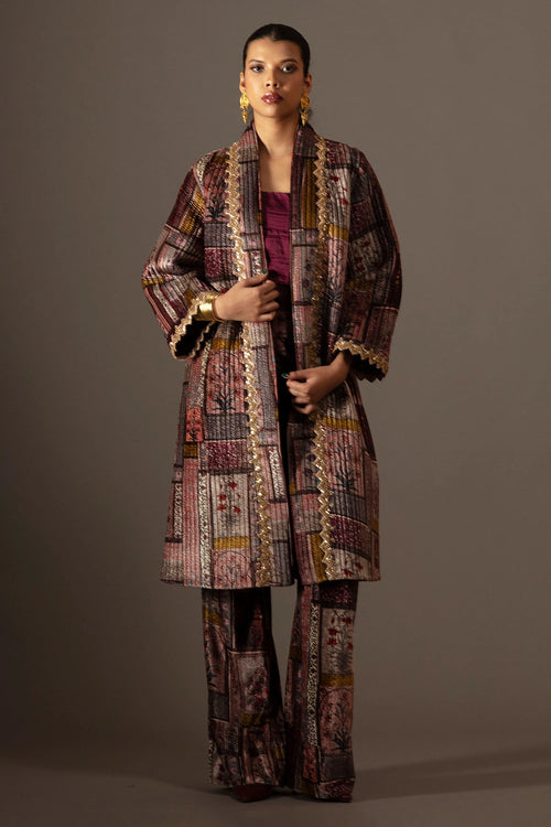 Jenna Velvet Multicolored Jacket