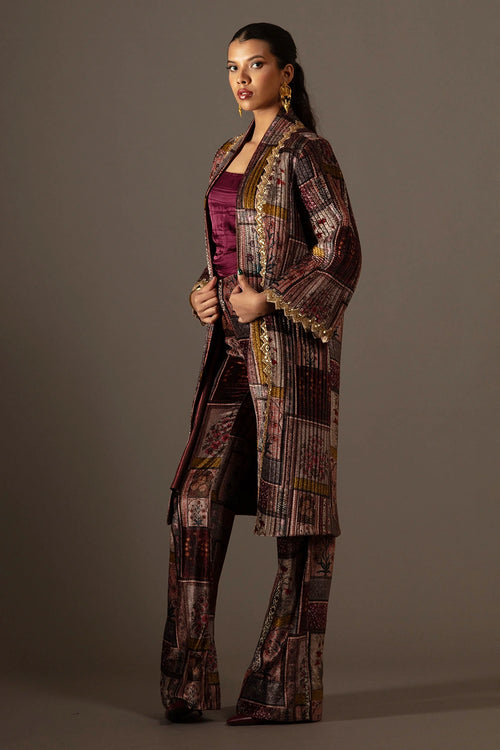 Jenna Velvet Multicolored Jacket