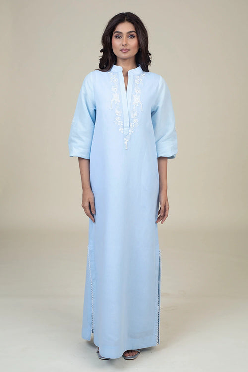 Blue Anaya Long Dress