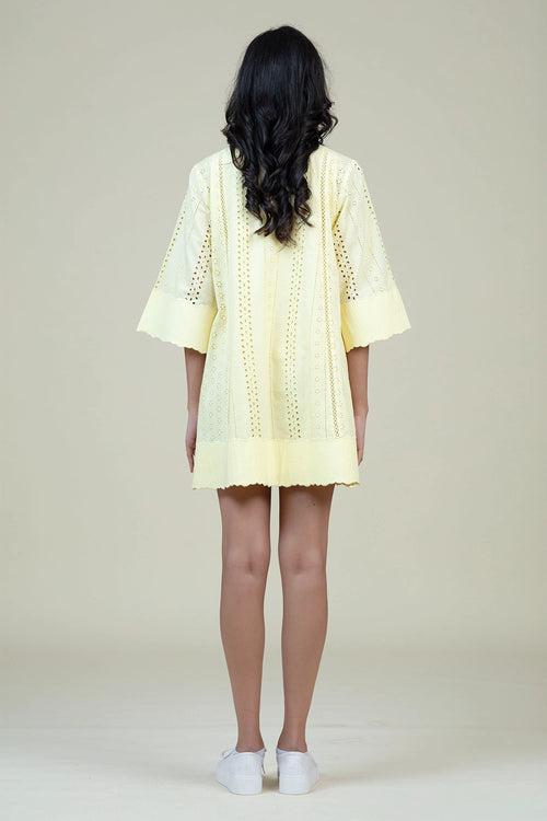 Yellow Dina Tunic Dress with Slip