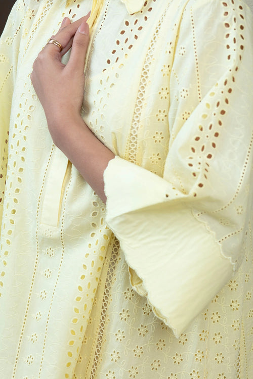 Yellow Dina Tunic Dress with Slip