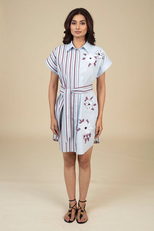 Blue Mellisa Tunic Dress