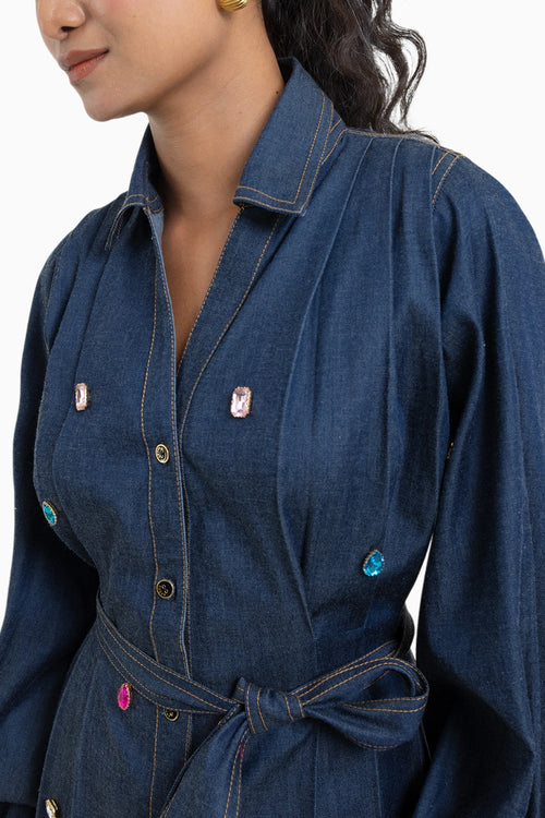 Blue Denim Dress