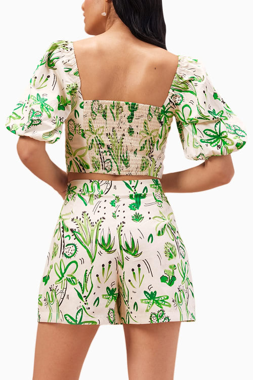 Jade Cactus Ecru Co-ord Set