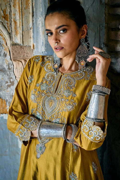 Mustard Tunic Set