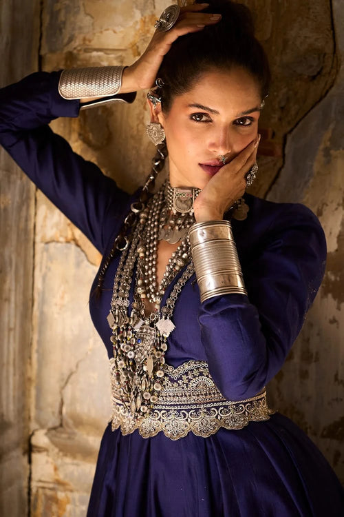 Purple Anarakli Set