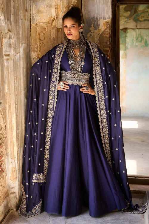 Purple Anarakli Set