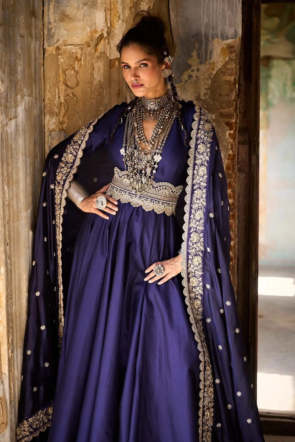 Purple Anarakli Set