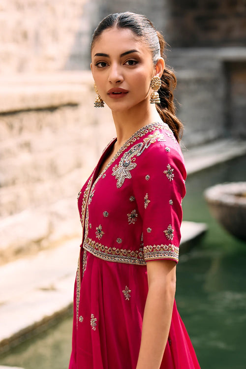 Aviya Pink Kurta Set