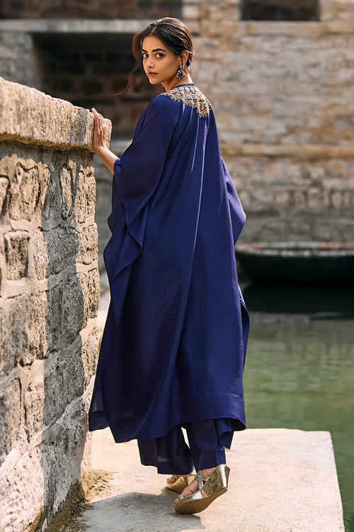 Sitara Purple Kaftan Set