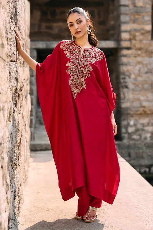 Zooli Red Kaftan Set