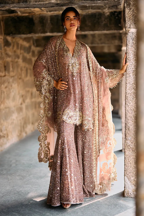 Stella Peach Kurta Set