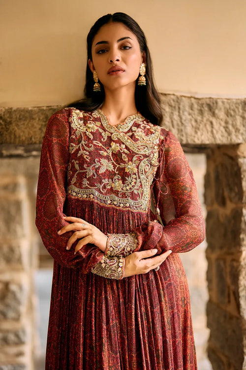 Phalgun Angrakha Anarkali Set