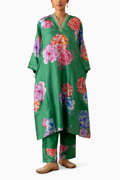 Jade Kaftan Set