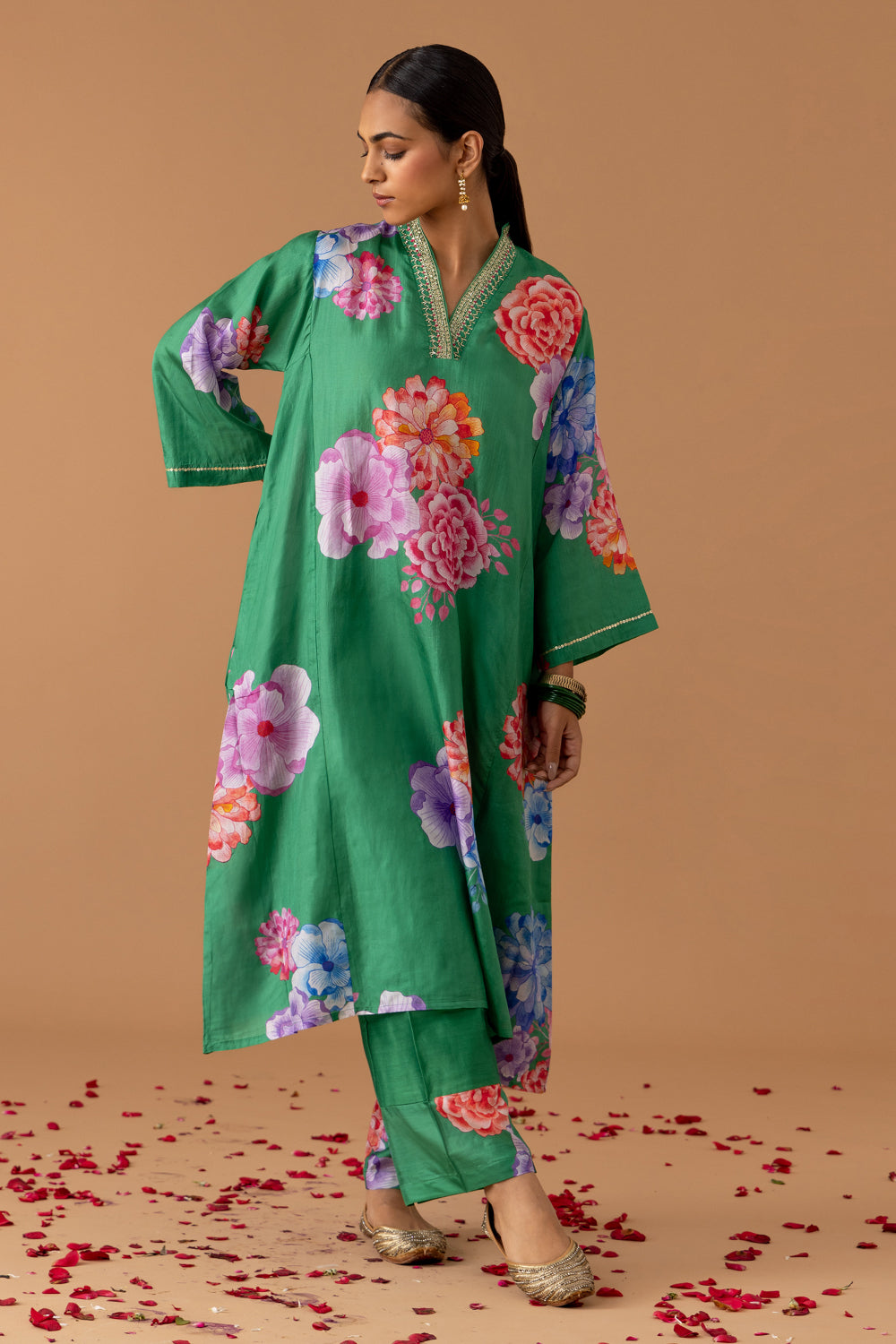 Jade Kaftan Set