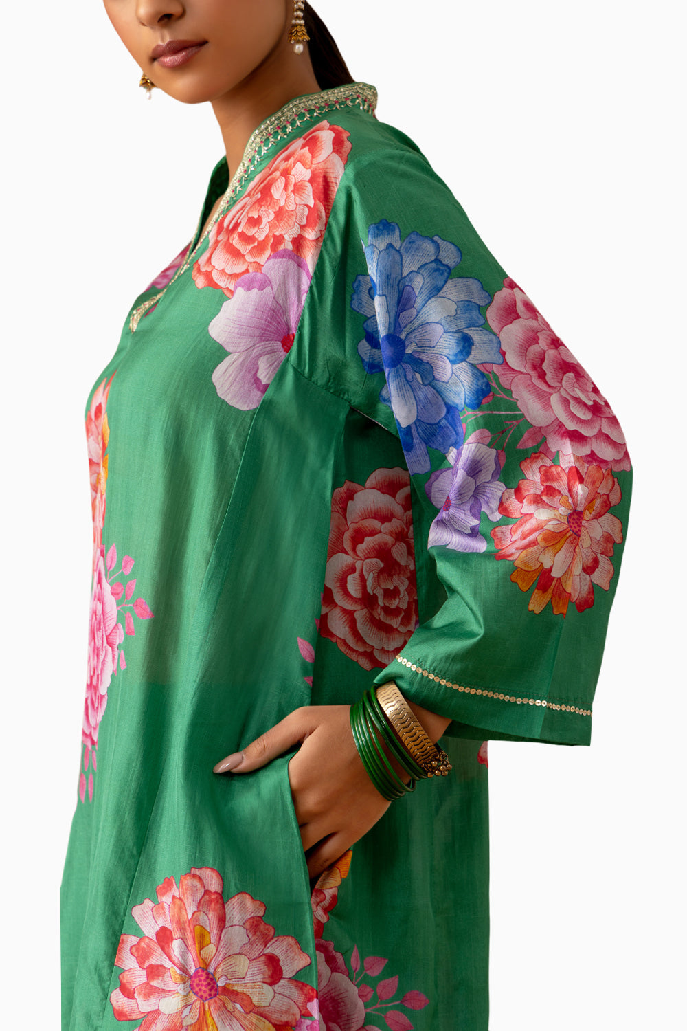 Jade Kaftan Set