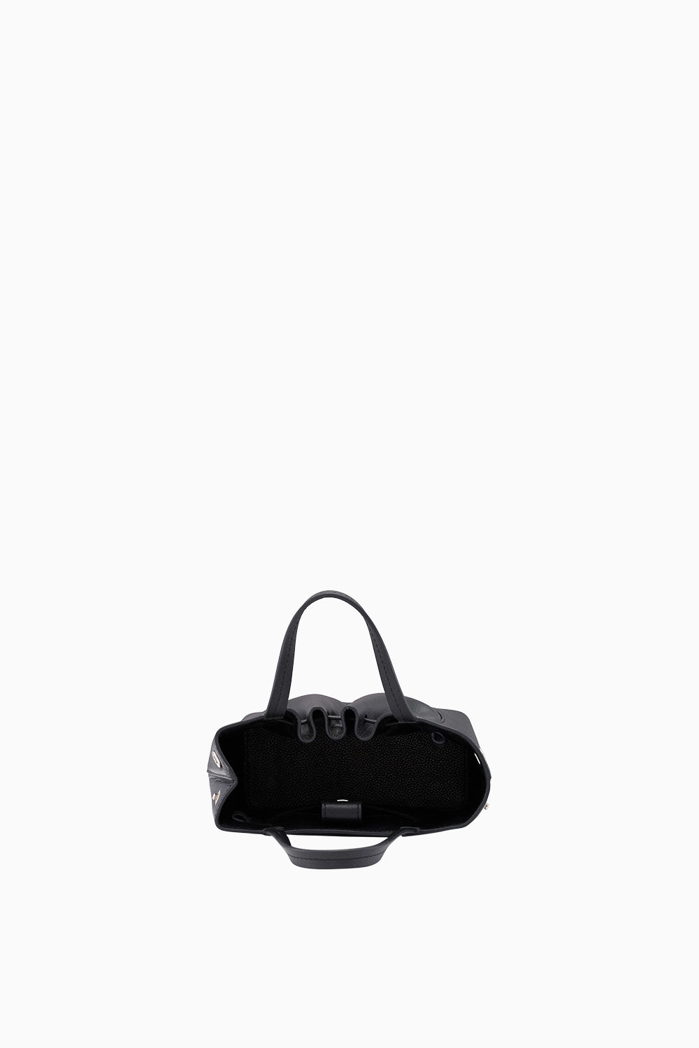 Katrina Saffiano Black Mini Tote