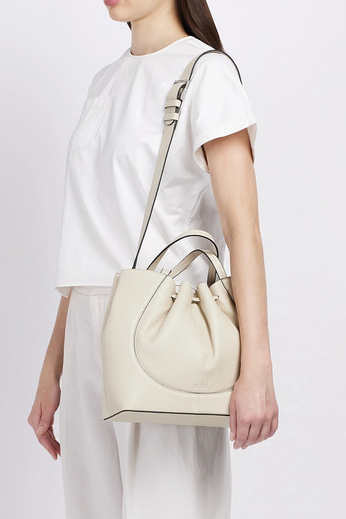 Katrina Pebble Bone Satchel