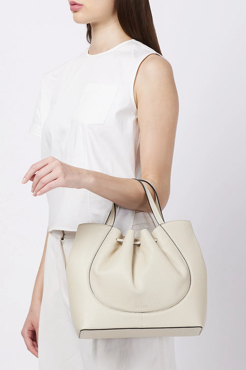 Katrina Pebble Bone Satchel
