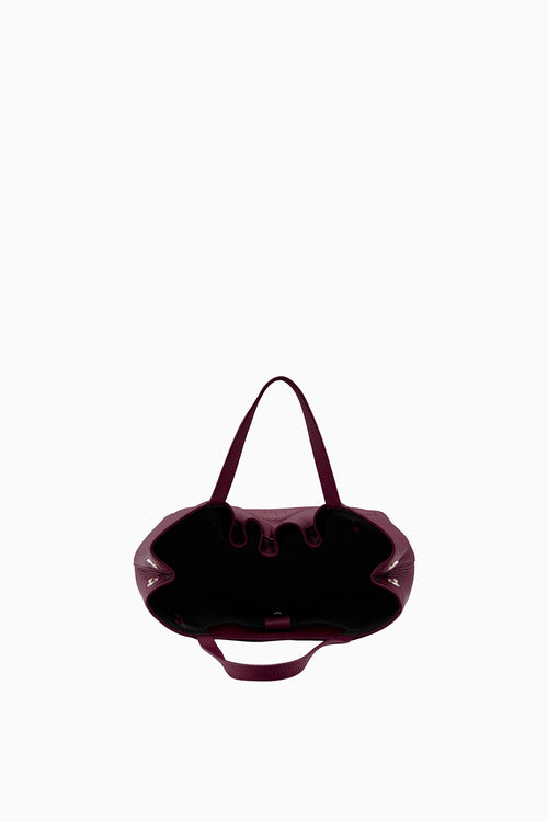 Katrina Pebble Bordeaux Satchel