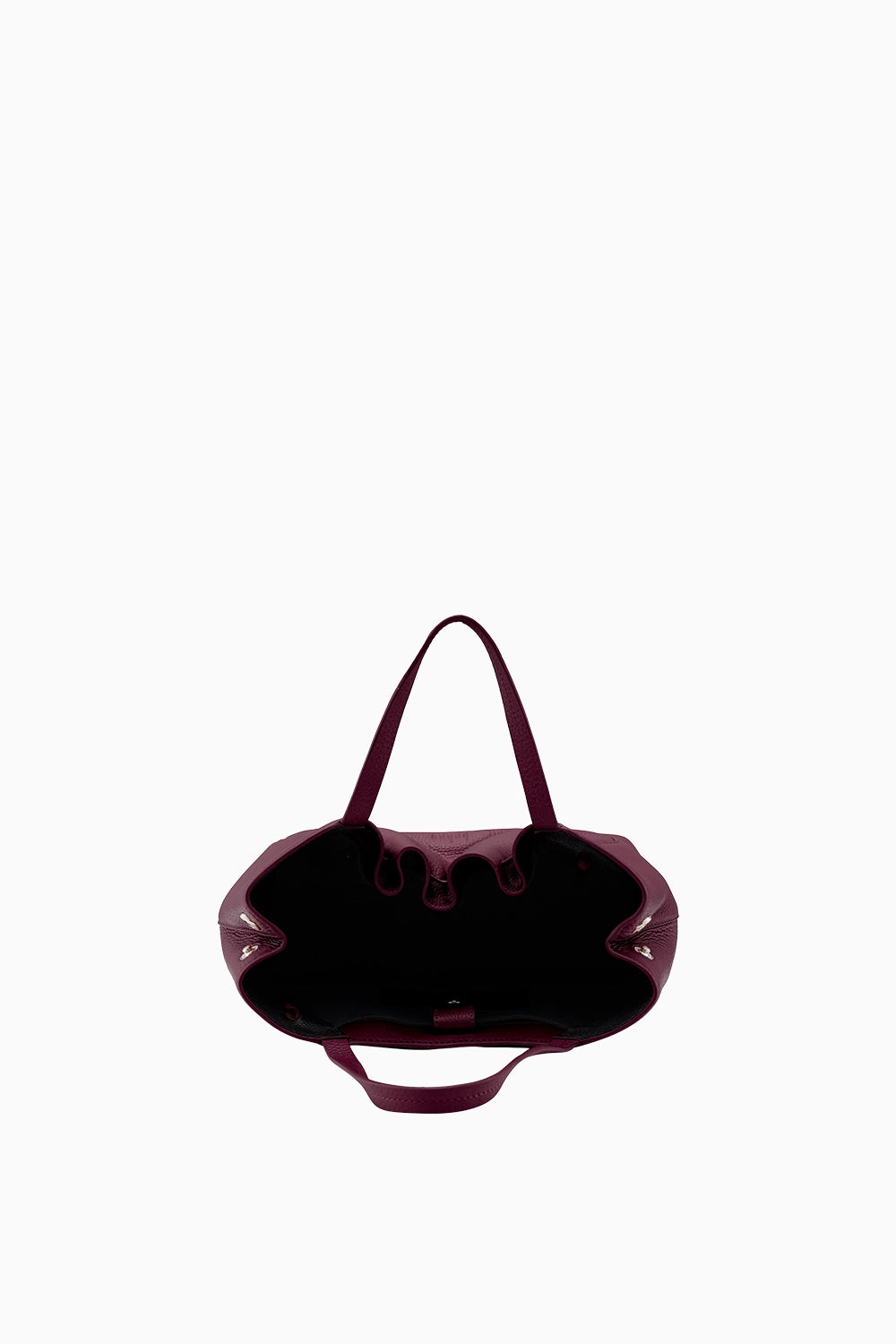 Katrina Pebble Bordeaux Satchel