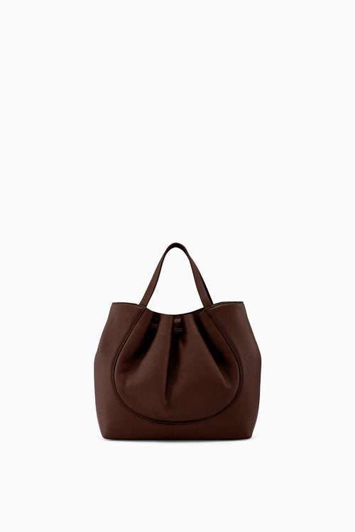 Katrina Pebble Black Satchel